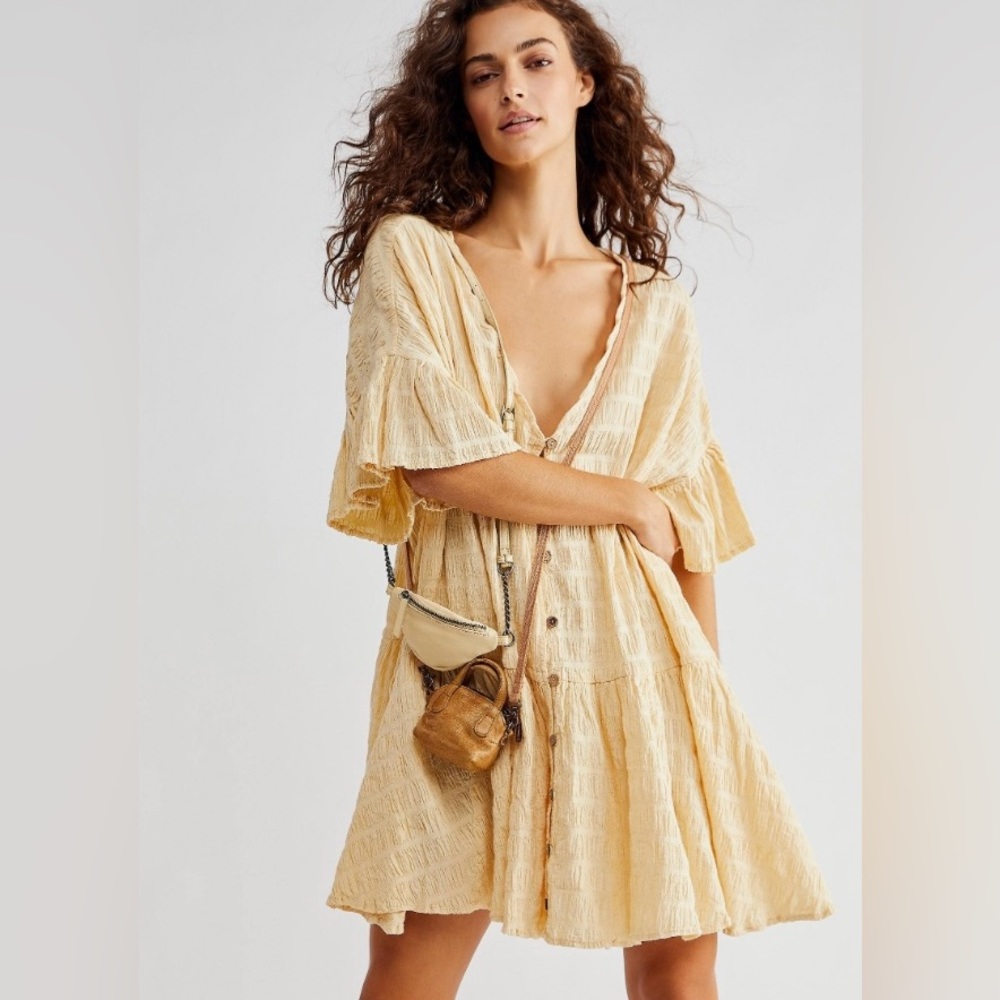 FREE PEOPLE KAYLANI TUNIC MINI DRESS Size Small, Excellent Condition!